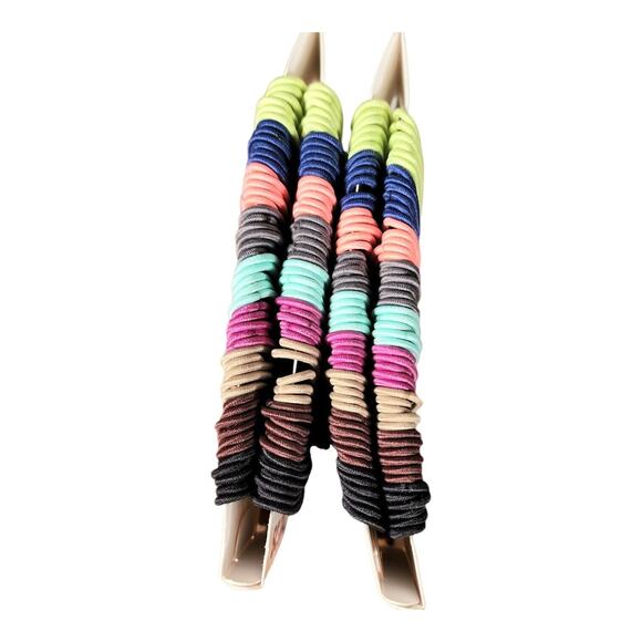 2 Packs SCUNCI Hair Elastics - ASSORTED COLORS - 100 pcs - 32871 = 200 total pcs - Picture 3 of 3